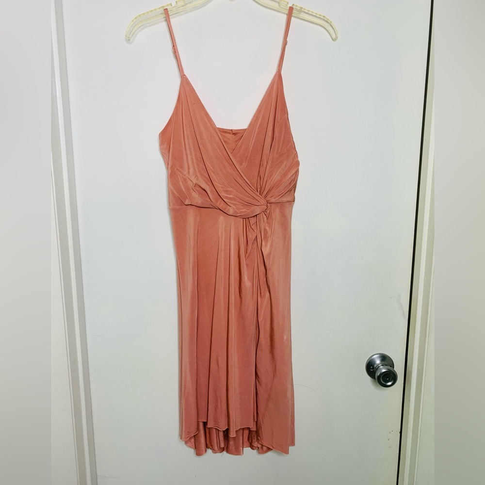 Forever 21 Blush Silky Mini Dress.